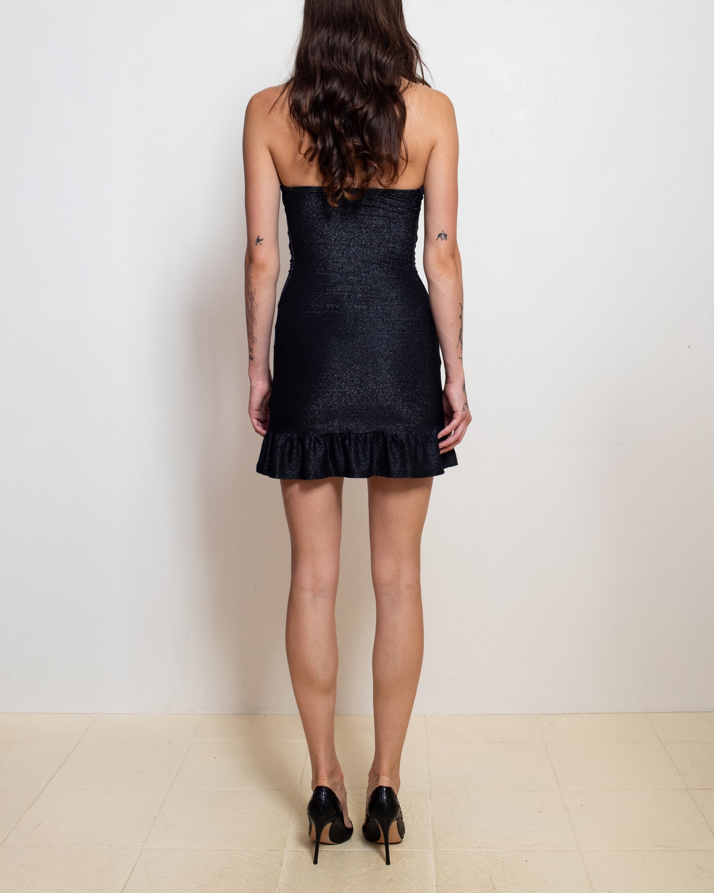 Blair Dress in Black Shimmer